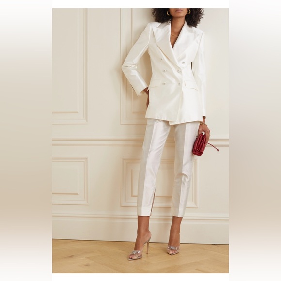 Dolce & Gabbana Cream Satin Trousers
